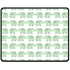 Indian Elephant Pattern Fleece Blanket (medium)  by Valentinaart