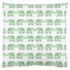 Indian Elephant Pattern Large Cushion Case (one Side) by Valentinaart