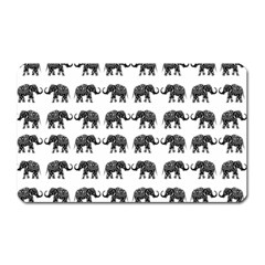 Indian Elephant Pattern Magnet (rectangular) by Valentinaart