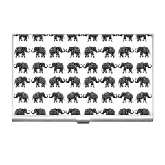 Indian Elephant Pattern Business Card Holders by Valentinaart