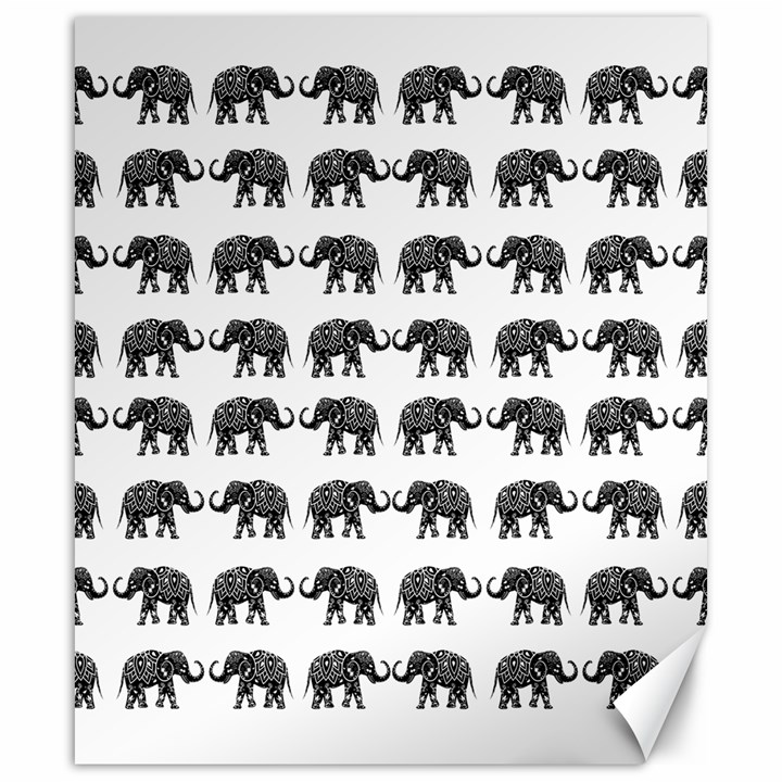 Indian elephant pattern Canvas 20  x 24  