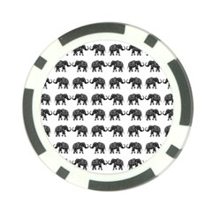 Indian Elephant Pattern Poker Chip Card Guard by Valentinaart