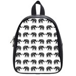 Indian elephant pattern School Bags (Small)  Front