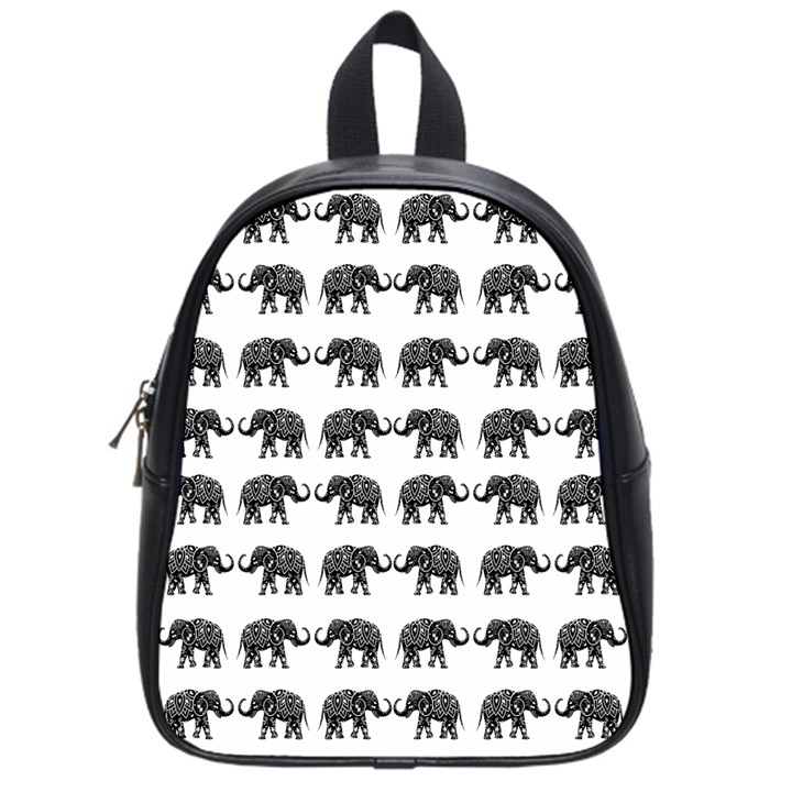 Indian elephant pattern School Bags (Small) 