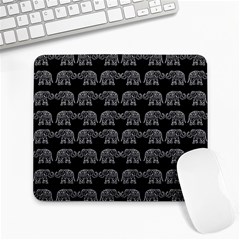 Indian Elephant Pattern Large Mousepads by Valentinaart