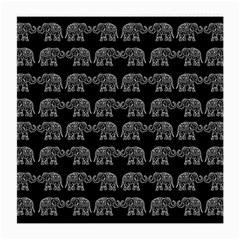 Indian Elephant Pattern Medium Glasses Cloth (2-side) by Valentinaart