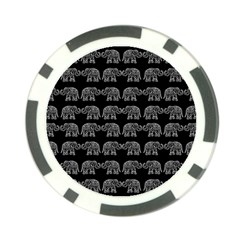 Indian Elephant Pattern Poker Chip Card Guard by Valentinaart