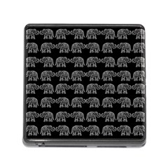 Indian Elephant Pattern Memory Card Reader (square) by Valentinaart