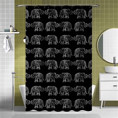 Indian Elephant Pattern Shower Curtain 48  X 72  (small)  by Valentinaart