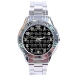 Indian elephant pattern Stainless Steel Analogue Watch Front