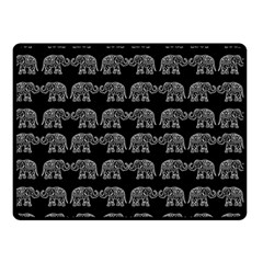 Indian Elephant Pattern Double Sided Fleece Blanket (small)  by Valentinaart