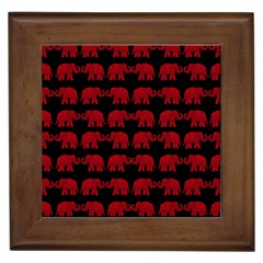 Indian elephant pattern Framed Tiles