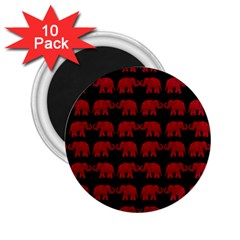 Indian elephant pattern 2.25  Magnets (10 pack) 