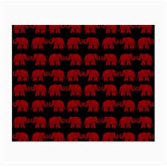 Indian Elephant Pattern Small Glasses Cloth by Valentinaart