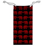 Indian elephant pattern Jewelry Bag Back