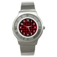 Indian elephant pattern Stainless Steel Watch