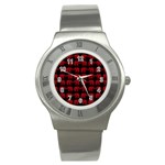 Indian elephant pattern Stainless Steel Watch Front