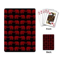 Indian elephant pattern Playing Card