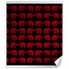 Indian elephant pattern Canvas 8  x 10 