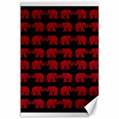 Indian elephant pattern Canvas 12  x 18  