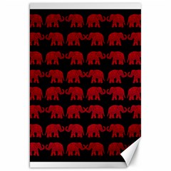 Indian elephant pattern Canvas 20  x 30  