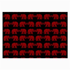 Indian elephant pattern Large Glasses Cloth