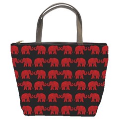 Indian Elephant Pattern Bucket Bags