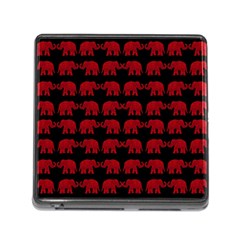 Indian elephant pattern Memory Card Reader (Square)