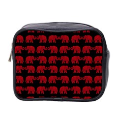 Indian elephant pattern Mini Toiletries Bag 2-Side