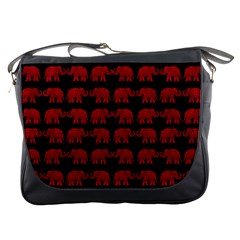 Indian elephant pattern Messenger Bags