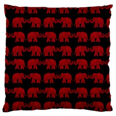 Indian elephant pattern Large Cushion Case (One Side)