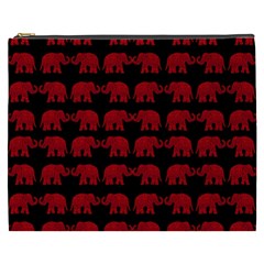 Indian Elephant Pattern Cosmetic Bag (xxxl)  by Valentinaart