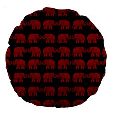 Indian elephant pattern Large 18  Premium Round Cushions