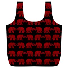 Indian elephant pattern Full Print Recycle Bags (L) 