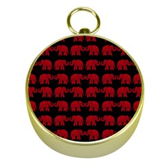 Indian elephant pattern Gold Compasses