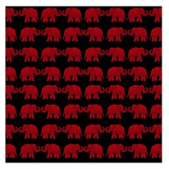 Indian elephant pattern Large Satin Scarf (Square)