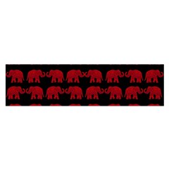 Indian elephant pattern Satin Scarf (Oblong)