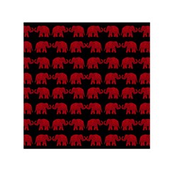 Indian elephant pattern Small Satin Scarf (Square)