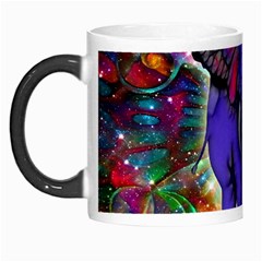 Abstract Elephant With Butterfly Ears Colorful Galaxy Morph Mugs by EDDArt