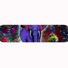 Abstract Elephant With Butterfly Ears Colorful Galaxy Large Bar Mats by EDDArt