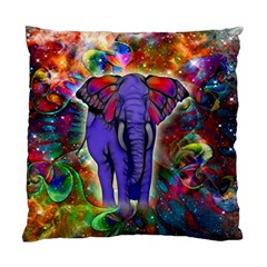 Abstract Elephant With Butterfly Ears Colorful Galaxy Standard Cushion Case (two Sides) by EDDArt