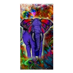 Abstract Elephant With Butterfly Ears Colorful Galaxy Shower Curtain 36  X 72  (stall)  by EDDArt