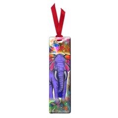 Abstract Elephant With Butterfly Ears Colorful Galaxy Small Book Marks