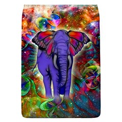 Abstract Elephant With Butterfly Ears Colorful Galaxy Flap Covers (l)  by EDDArt