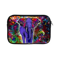 Abstract Elephant With Butterfly Ears Colorful Galaxy Apple Ipad Mini Zipper Cases by EDDArt