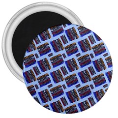 Abstract Pattern Seamless Artwork 3  Magnets by Amaryn4rt