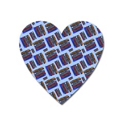 Abstract Pattern Seamless Artwork Heart Magnet by Amaryn4rt