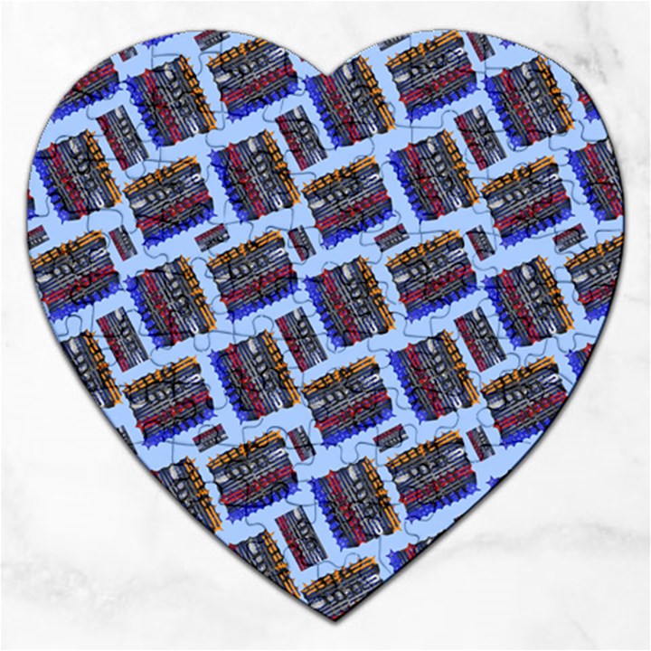 Abstract Pattern Seamless Artwork Jigsaw Puzzle (Heart)