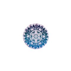 Mandalas Symmetry Meditation Round 1  Mini Buttons by Amaryn4rt