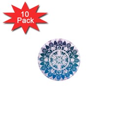 Mandalas Symmetry Meditation Round 1  Mini Magnet (10 Pack)  by Amaryn4rt